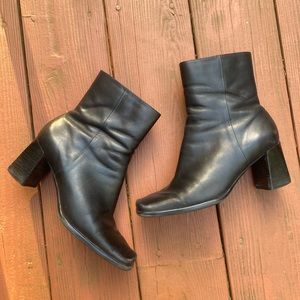 vintage nine west black leather boots